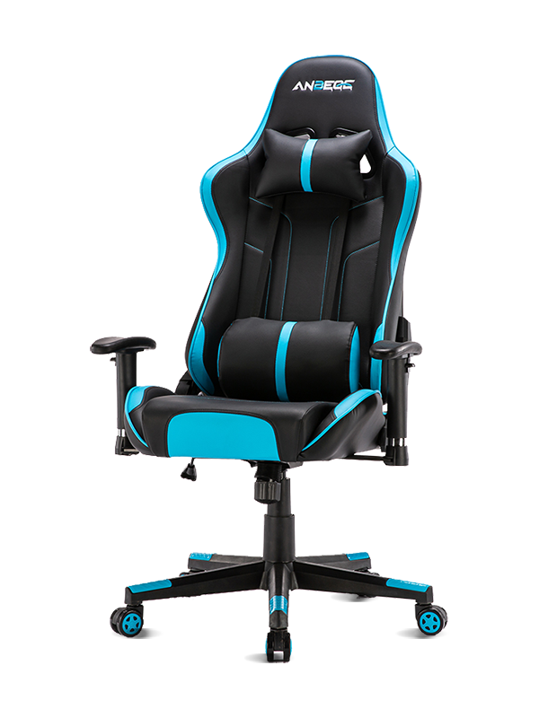 Vysoce kvalitní ergonomické otočné herní PC počítačové herní křeslo s opěrkou nohou 